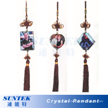 Sublimation Heat Transfer Blank Decoration Crystal Pendant/Ornament